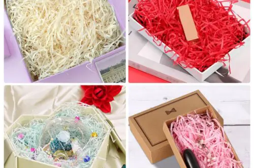 Shredded paper basket filler