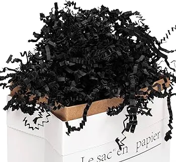 shredded paper filler black color