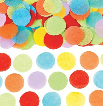multi color paper confetti