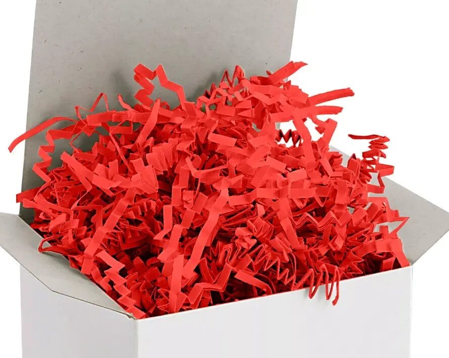 Shredded paper as insulation huefiller