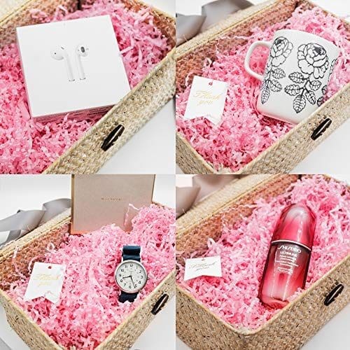 Gift Packaging with Shredded Paper Gift Box