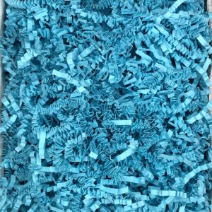 blue shredded paper
