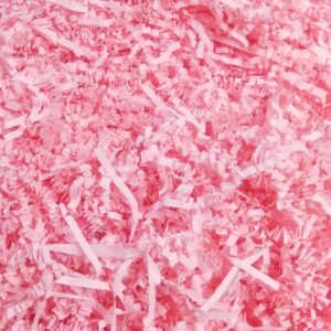 pink shredded paper