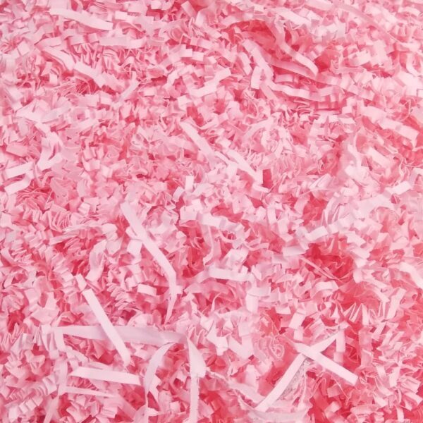 pink color shredded paper