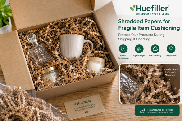 Shredded Papers for Fragile Item Cushioning