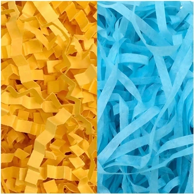 Strip Cut and Crinkle Cut shredded papers